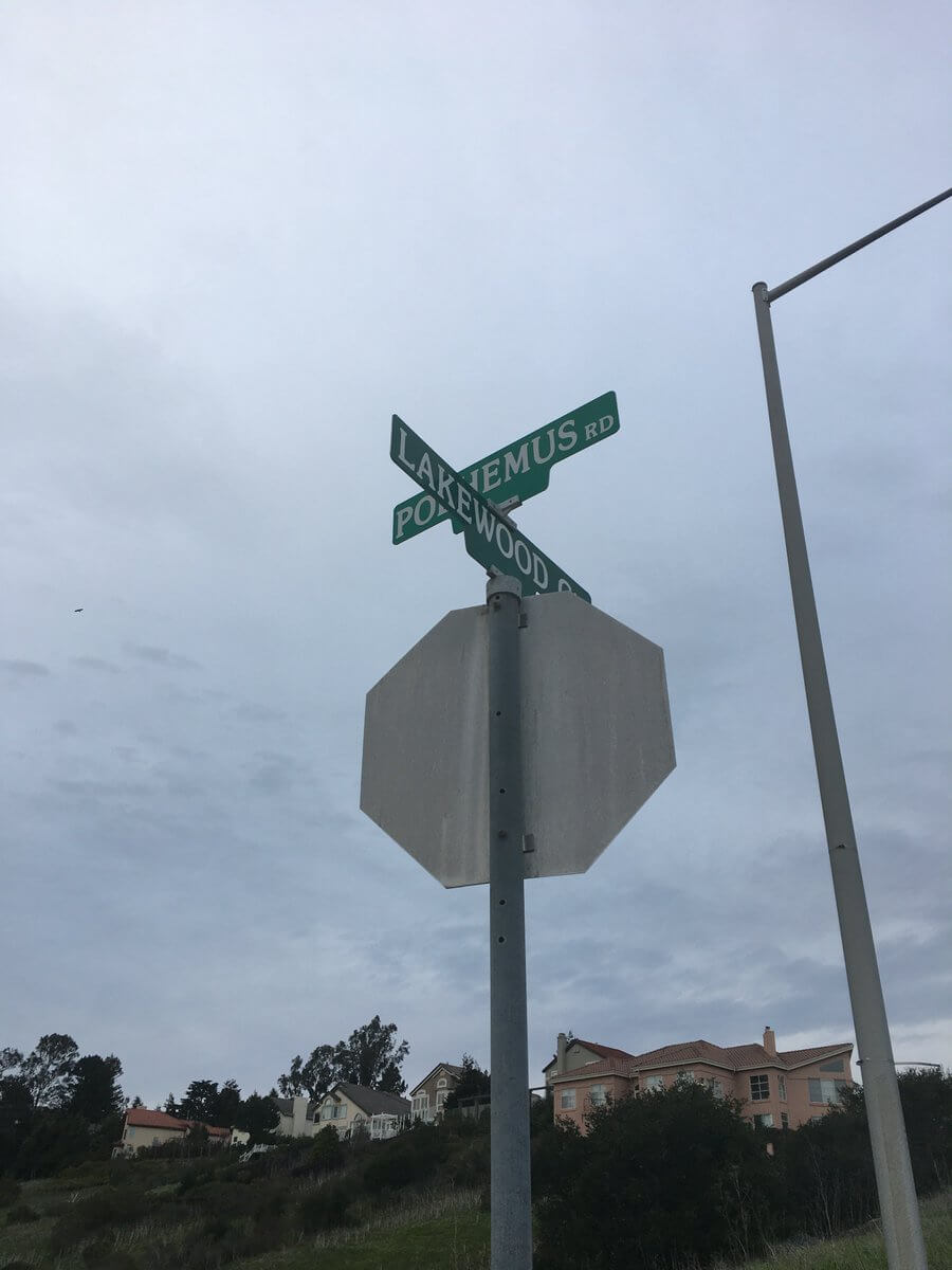 Street signs at an intersection